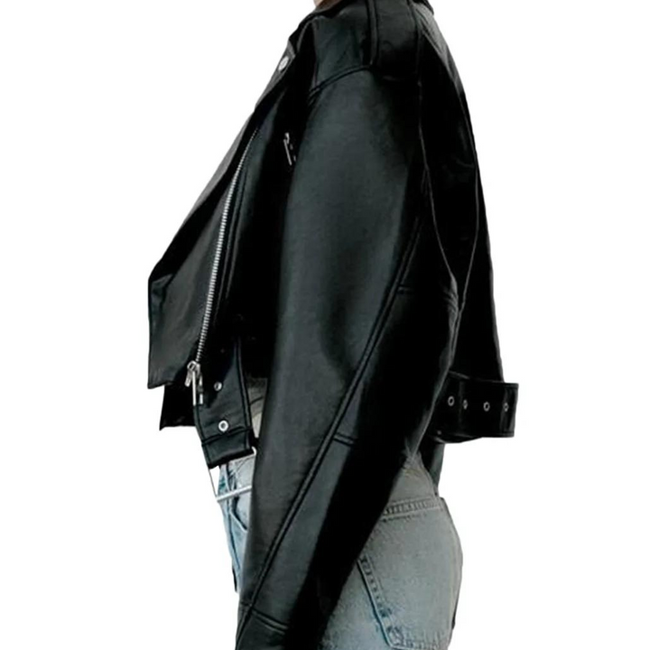 Drune | Slim-Fit-Lederjacke für Frauen