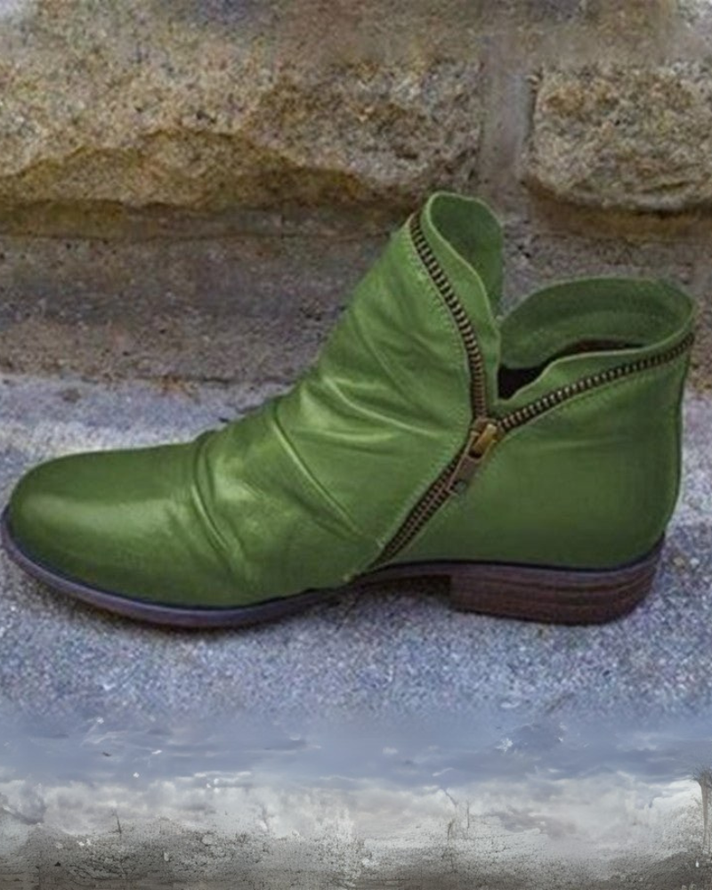 Drune | Lederstiefel mit Reißverschluss