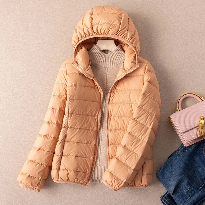 Drune | Steppjacke Leicht mit Kapuze Warm Gefüttert Lässige Passform