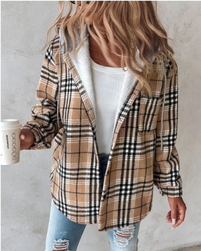 Drune | Weiche Flanell Bedruckte Jacke