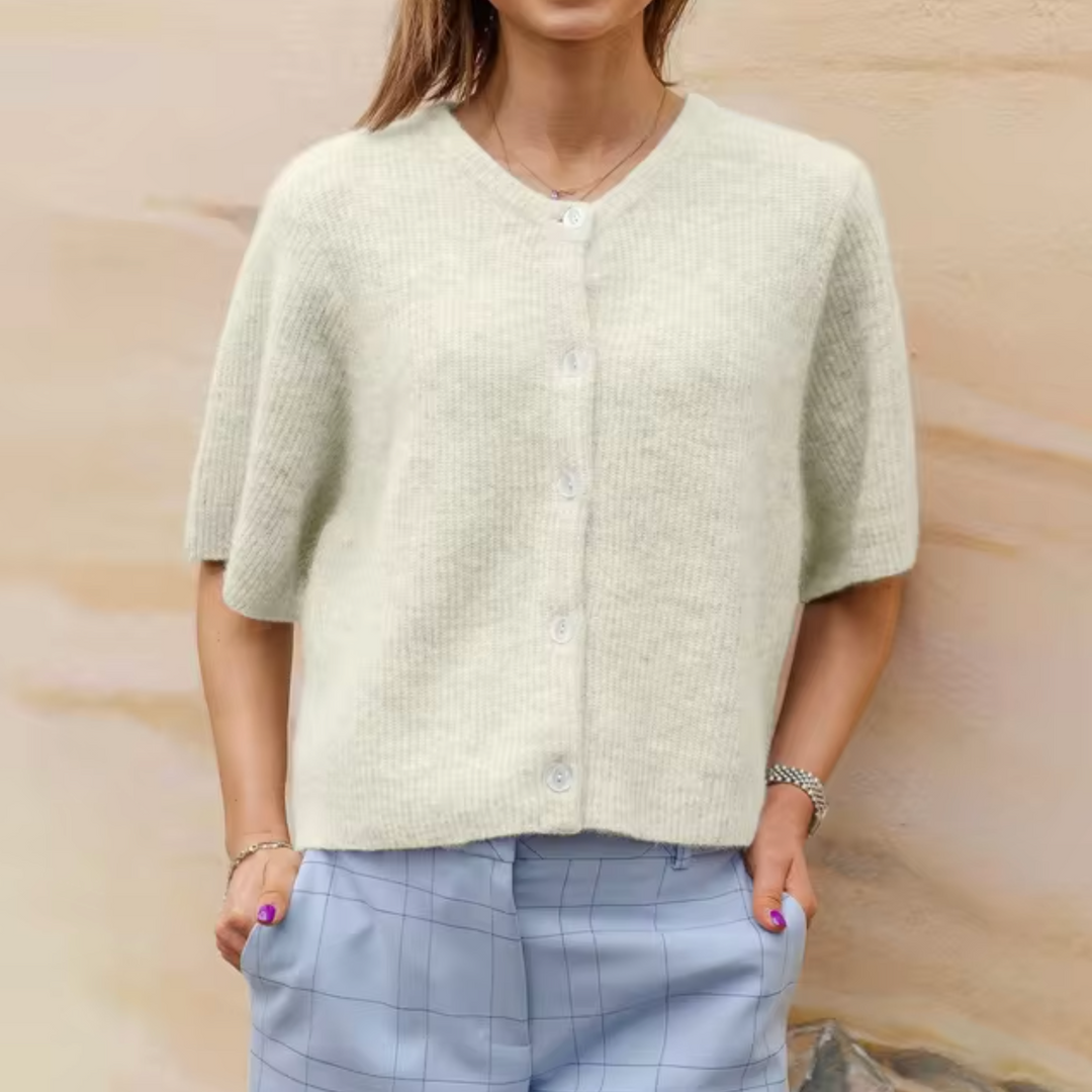 Drune | Kurzes Strick Strickjacke Mit Knöpfen Für Damen