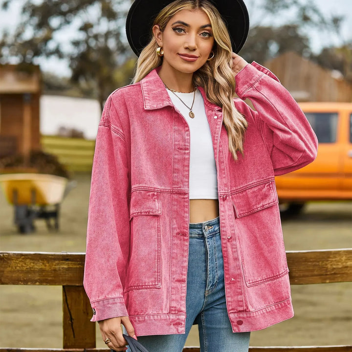 Drune | Klassisches Weinlese Denim Jacke für Damen