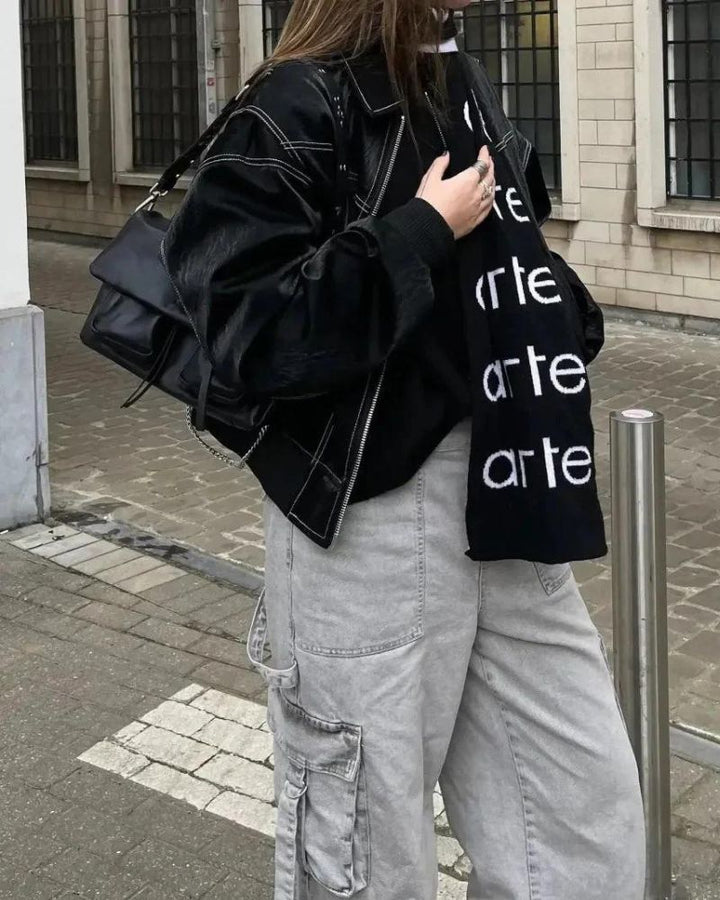 Drune | Schicke Lederbomberjacke für Damen Khalil