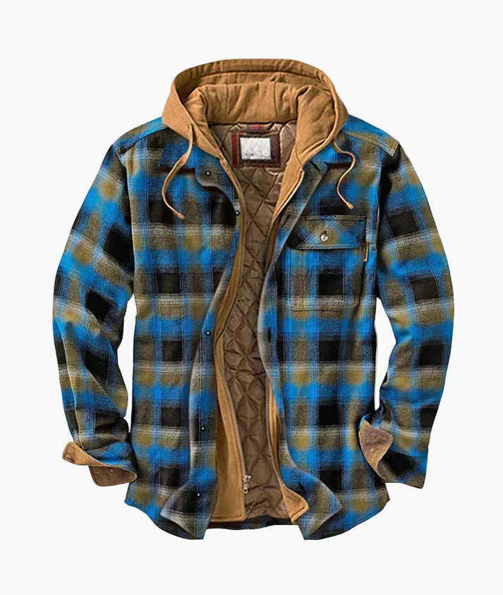 Drune | Flanelljacke Kariert mit Kapuze - Urbaner Freizeitstil für Herbst & Winter