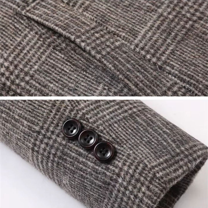 Drune | Karierter Woll-Trenchcoat