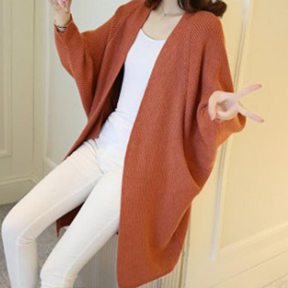 Drune | Cardigan - Lange Strickjacke - Oversized Fit - Offene Vorderseite - Weich und Warm