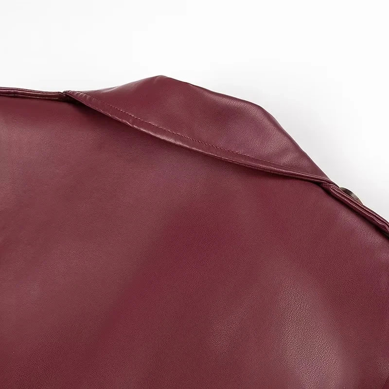 Drune | lange Retro-Jacke mit Gürtel