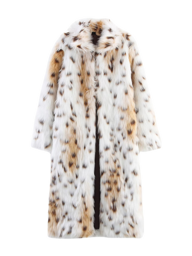 Drune | Lange Damenjacke mit synthetischem Pelzkragen