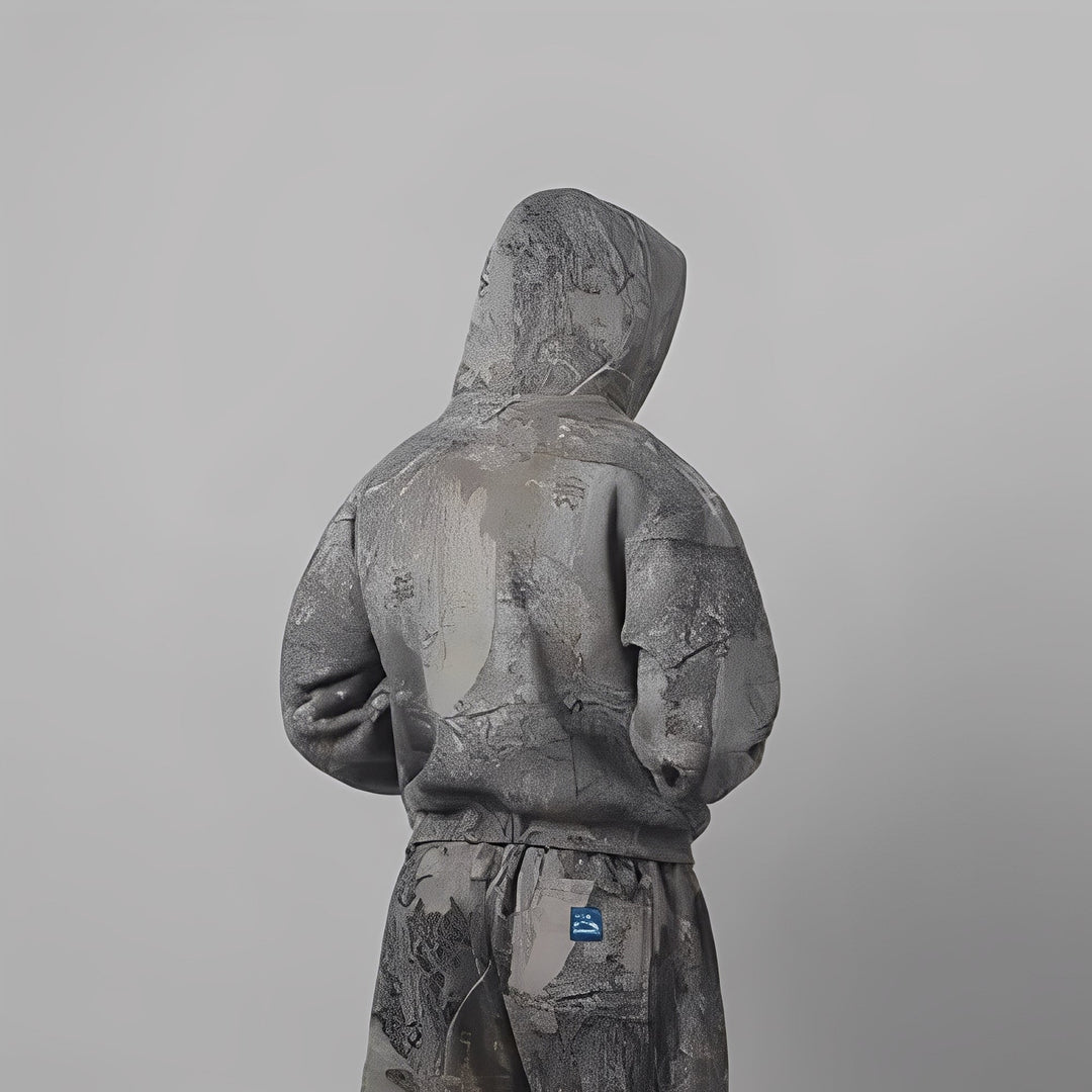Drune | Bequemer Tarnmuster-Hoodie