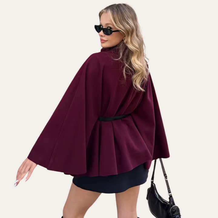 Drune | Stilvoll Woll Cape Mantel für Frauen