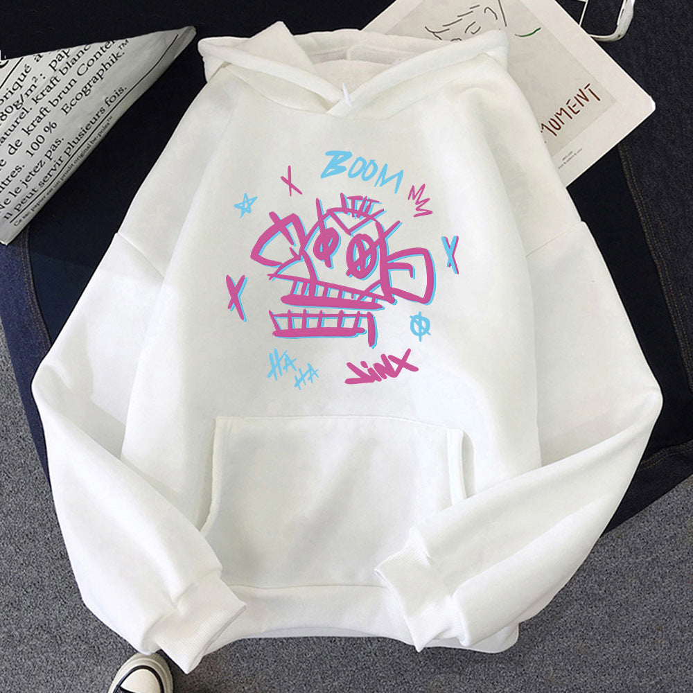 Drune | Arcane Hoodie Harajuku Stil Jinx und Ekko