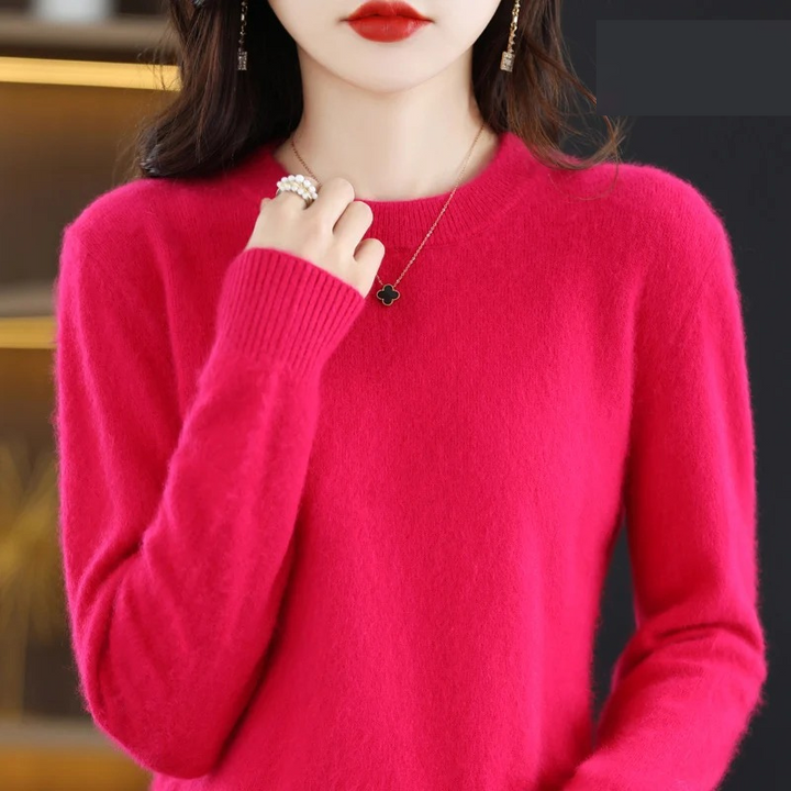 Drune | Kaschmir Pullover Damen Luxuriöser Rundhalsausschnitt, Weich & Modisch