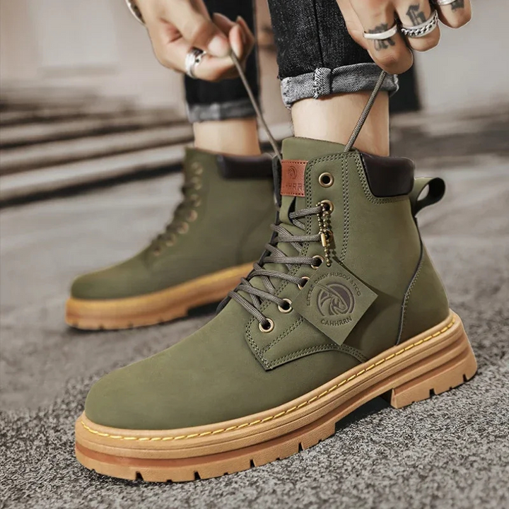 Drune | Outdoor Herrenschuhe Stiefel Mit Rutschfester Sohle Und Schnürung