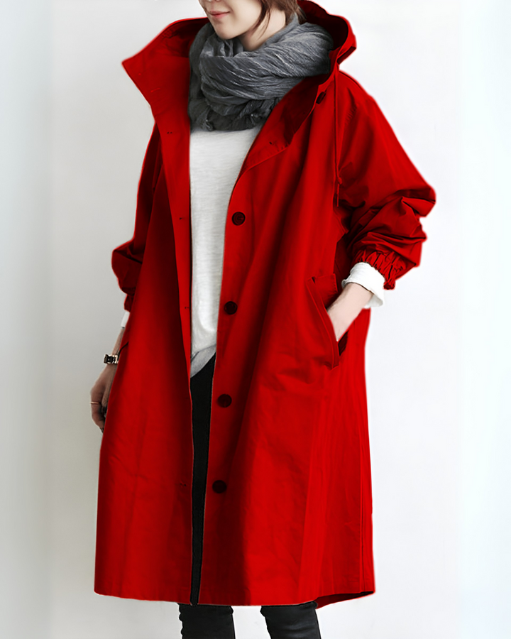 Drune | Klassischer Trenchcoat mit Kapuze