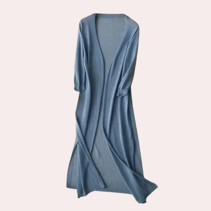 Drune | Damen Lange Weste Elegant Und Leicht Sommer Strickjacke Für Frauen