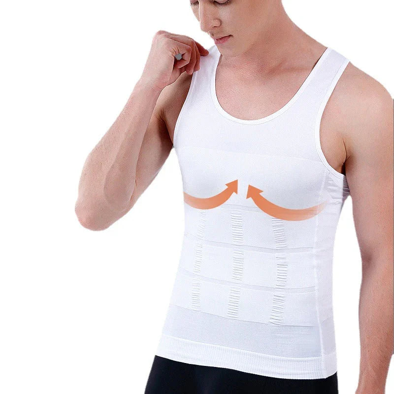 Drune | Schlanke Passform Kompression Body Shaper mit Bauchkontrolle und Unsichtbarem Unterhemd Design