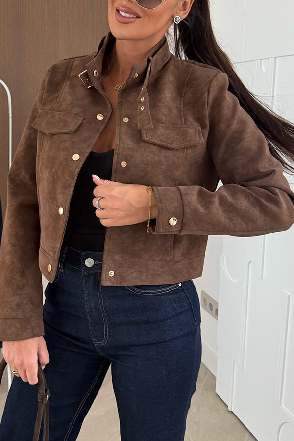 Drune | Stylische Langärmlige Freizeitjacke mit Knöpfen