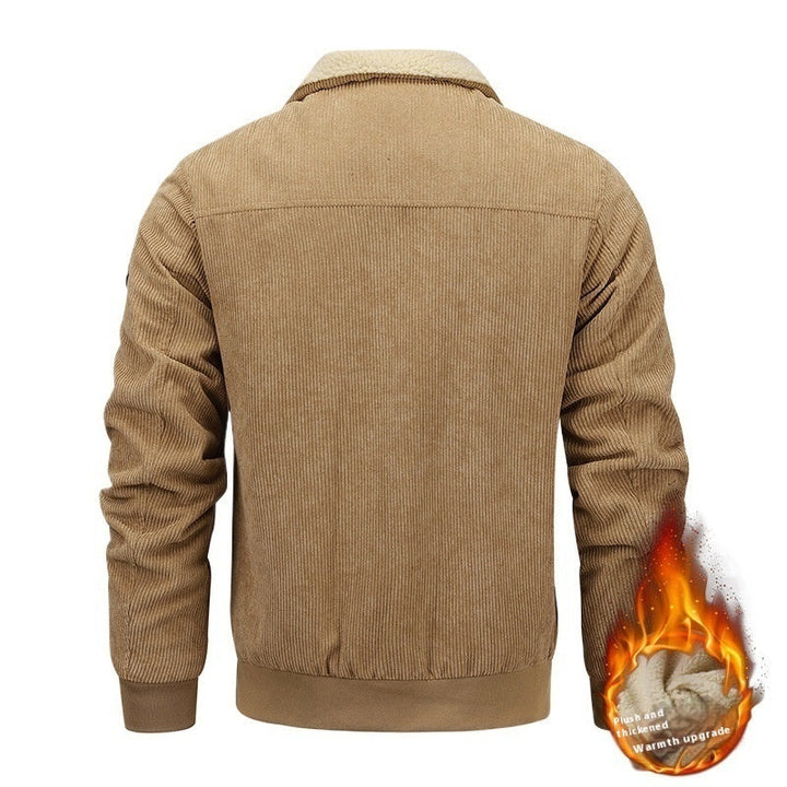 Drune | Cordjacke mit warmem Kragen für Männer