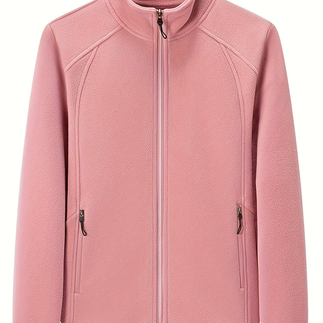Drune | Plüsch Damen Outdoorjacke mit Hohem Kragen und Langen Ärmeln