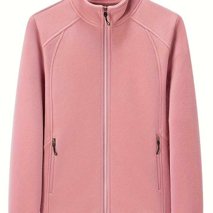 Drune | Plüsch Damen Outdoorjacke mit Hohem Kragen und Langen Ärmeln