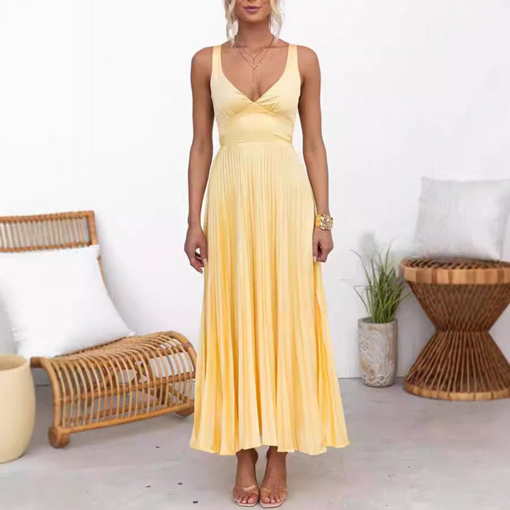 Drune | Kleid aus Satin mit Hosenträgern