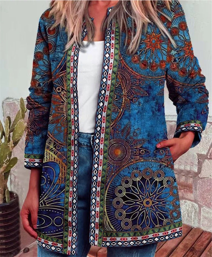 Drune | Boho jacket with colorful pattern