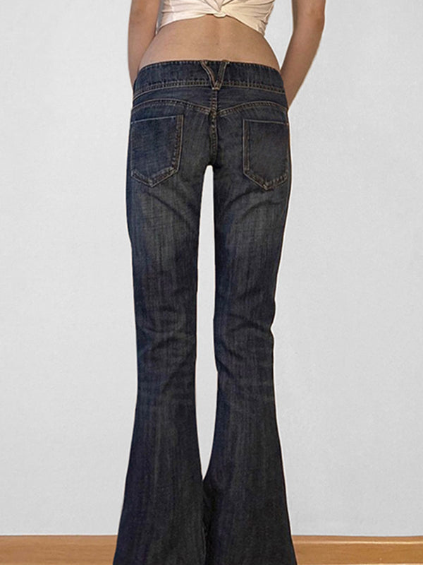 Drune | Y2k Low Rise Slim Flare Jeans