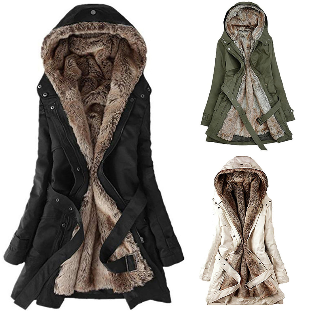 Drune | Gefütterter Damen ParkA-mit Gürtel und Schicken Details