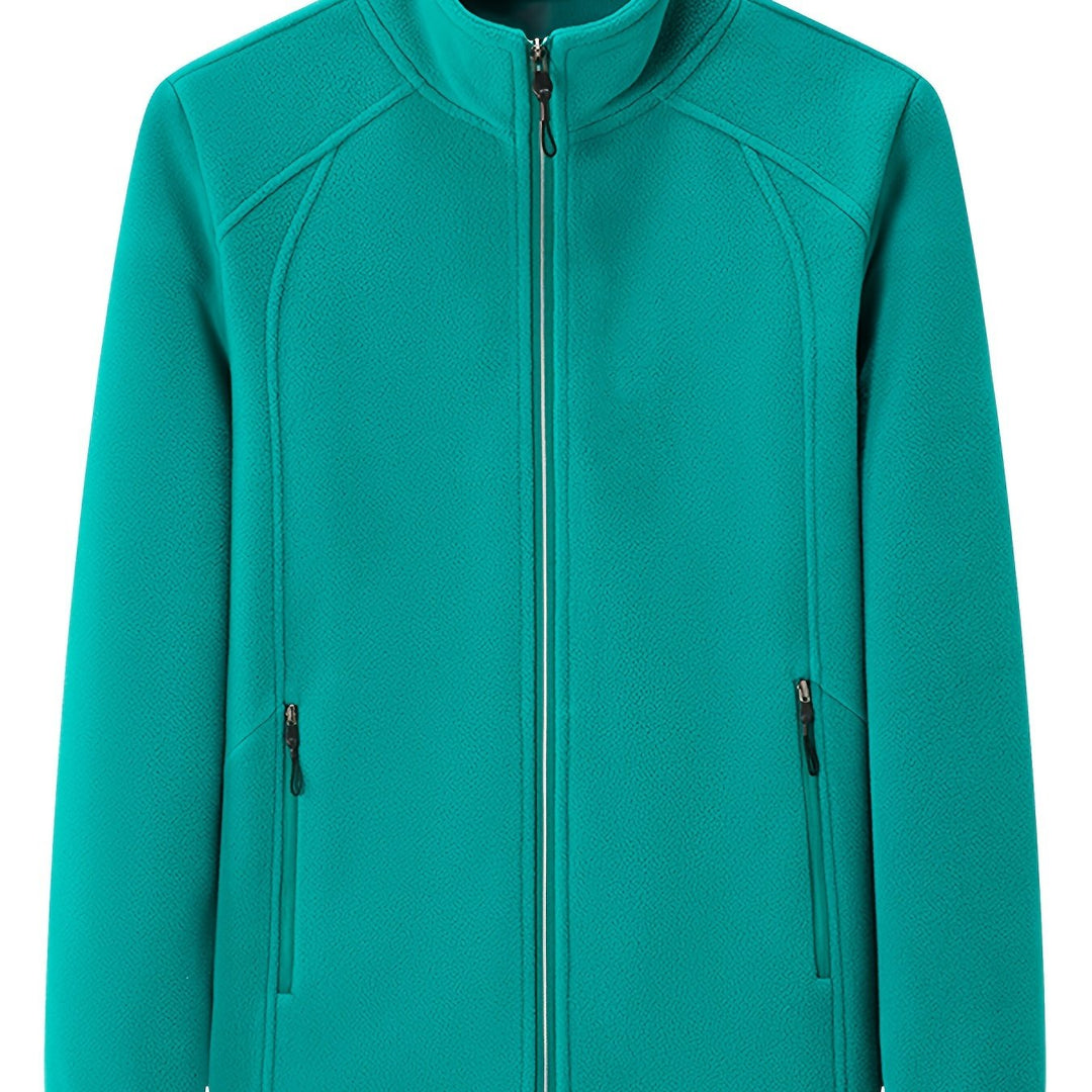 Drune | Plüsch Damen Outdoorjacke mit Hohem Kragen und Langen Ärmeln