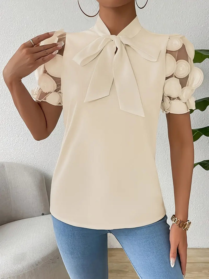 Drune | Bluse mit Transparenten Puffärmeln
