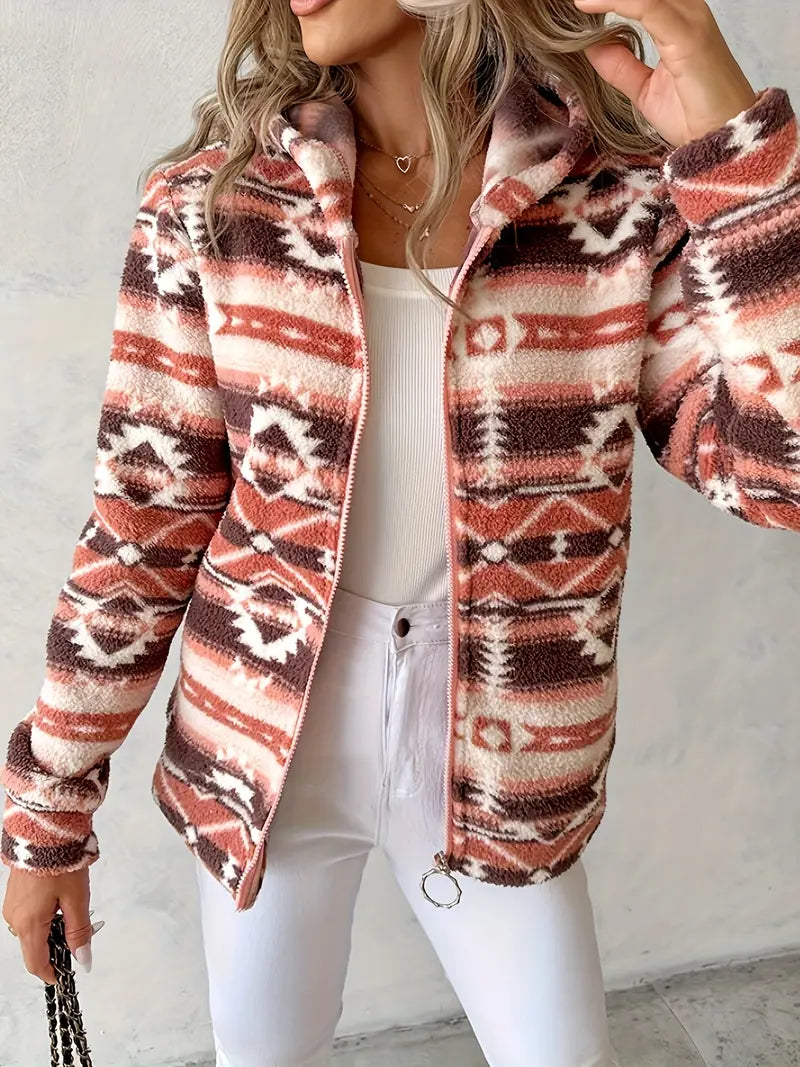 Drune | Aztekenmuster Mantel für Herbst und Winter