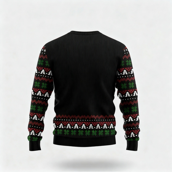 Drune | Skurril, Gemütlich & Festlich: Der Lustige Santa Druck Weihnachts-Pullover