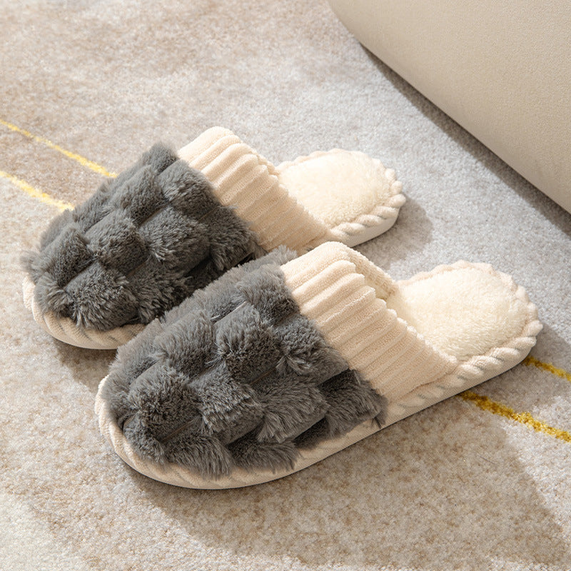 Drune | Bequeme Damen Hausschuhe mit Pelzfutter