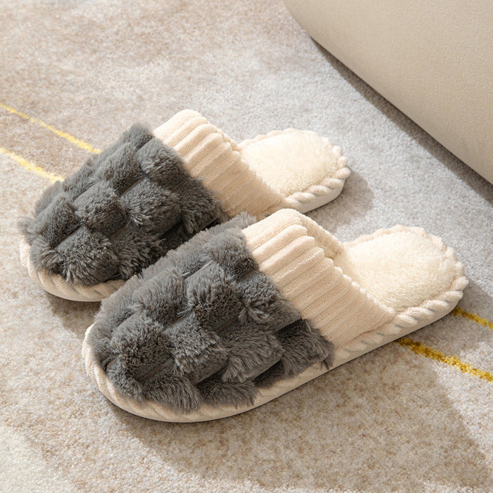 Drune | Bequeme Damen Hausschuhe mit Pelzfutter