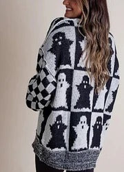 Drune | Karierter Strickpullover