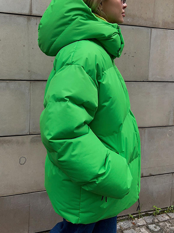 Drune | Warme Pufferjacke mit Kapuze für Damen