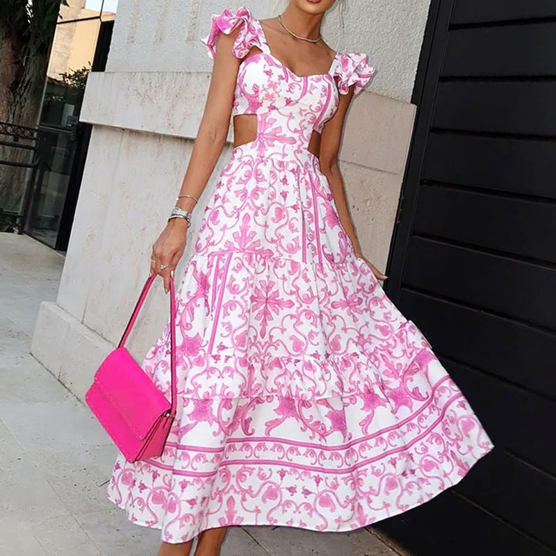 Drune-Schulter-Polster-Kleid