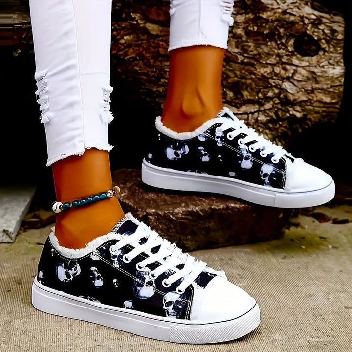 Turnschuhe Mit Totenkopfdruck Luna Drune