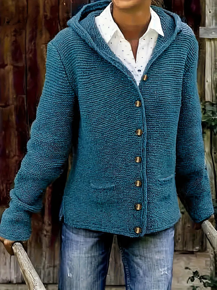 Drune | Weiche Strickjacke mit Kapuze