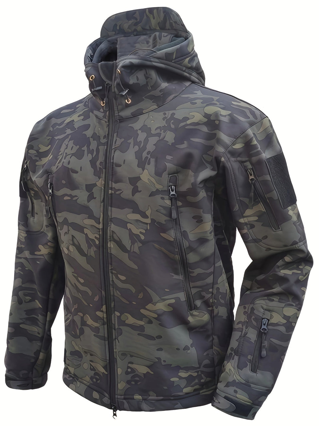 Drune | Softshell Camouflage Jacke für Männer - Wasserdicht und winddicht - Perfekt für Outdoor-Aktivitäten