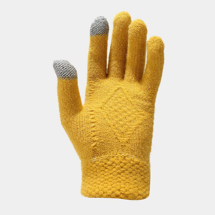Drune | 3-teiliges gestricktes Accessoire-Set - stylische Damenmütze, Schal und Handschuhe