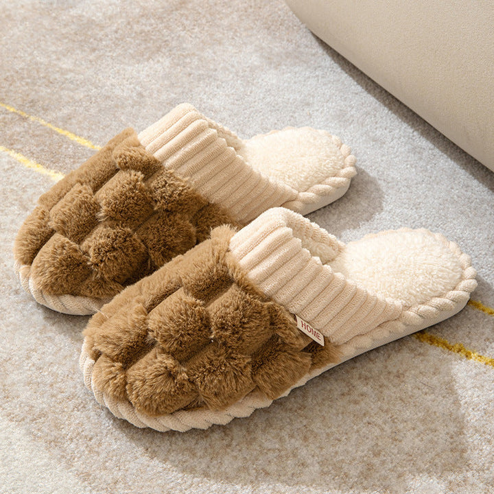 Drune | Bequeme Damen Hausschuhe mit Pelzfutter