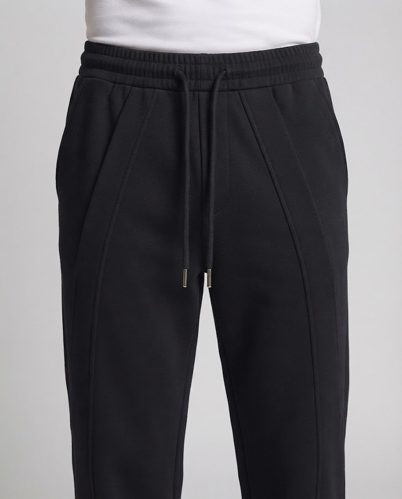Herren Weite Plissée-Loungehose mit Tunnelzug und Bügelfalte Drune