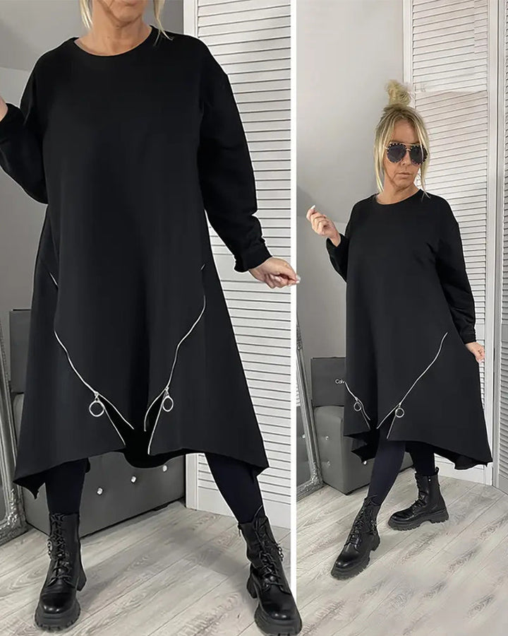 Drune | Übergröße Kleid mit Reißverschluss
