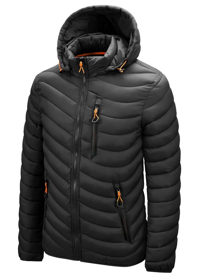 Drune | Wintermantel Mit Reißverschluss Taschen