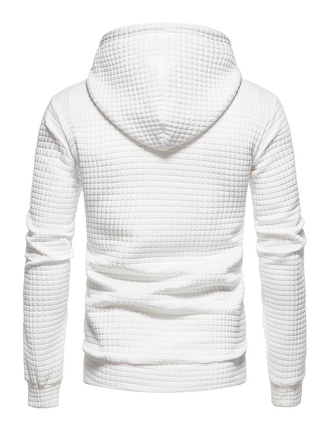 Drune - Lässiger Waffelmuster Hoodie für Männer