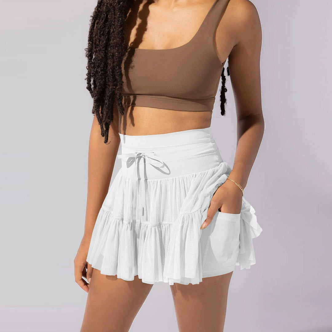 Drune | Hohe Taille Minirock Mit Sicherheitsshorts