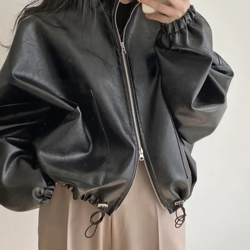 Drune | Hip-Hop PU-Lederjacke