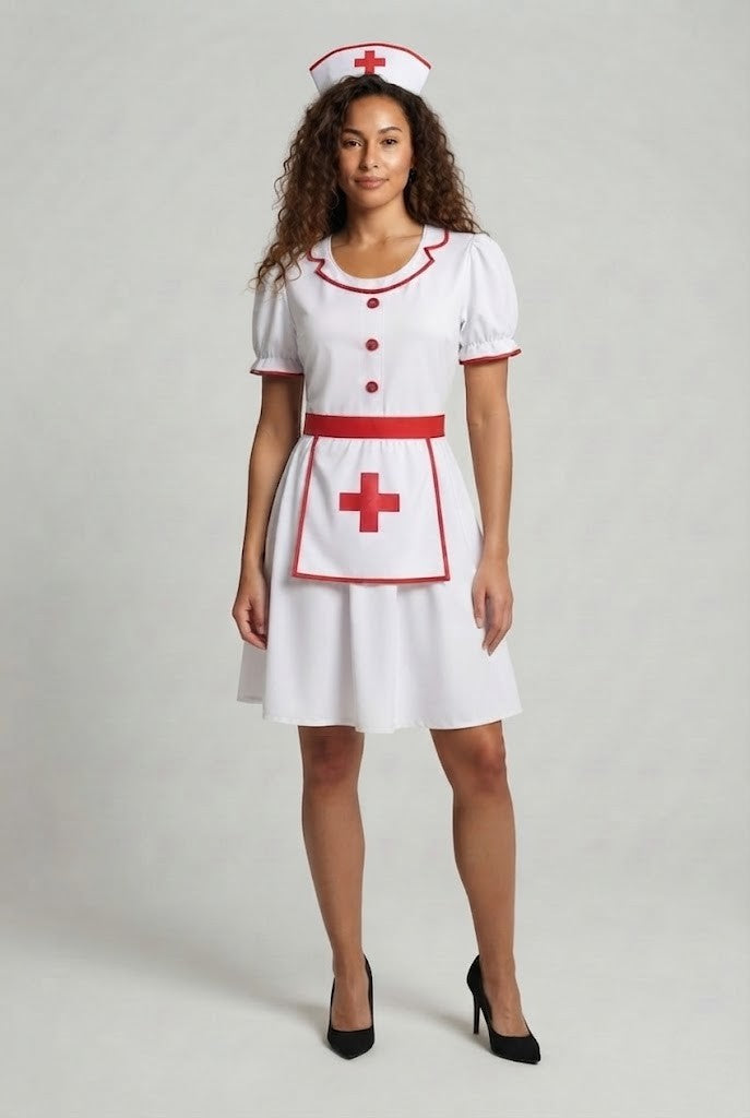 Frauen sexy Krankenschwesternkleid Drune