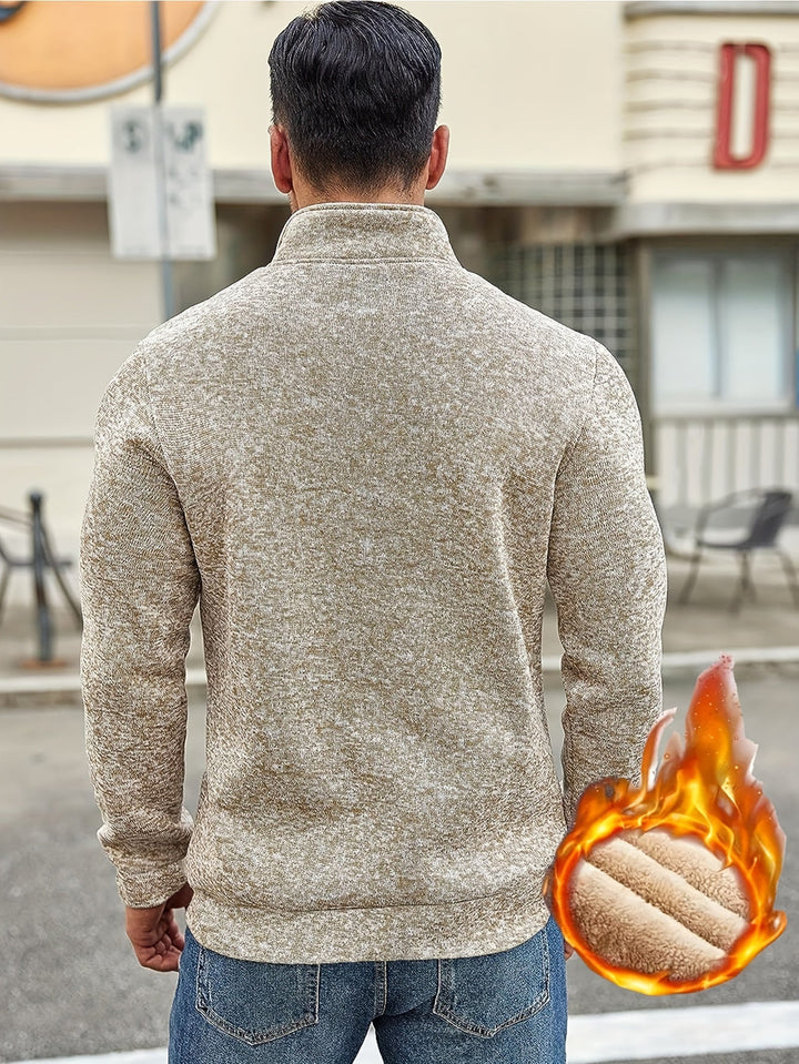 Drune | Lässiger Pullover mit Reißverschluss für Männer
